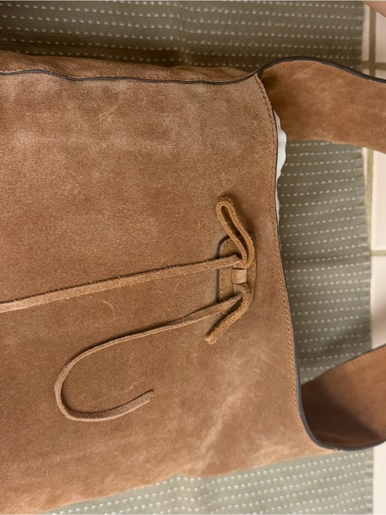 Lucky Brand Handbags - Lucky Brand Suede Shoulder Tote in Brown